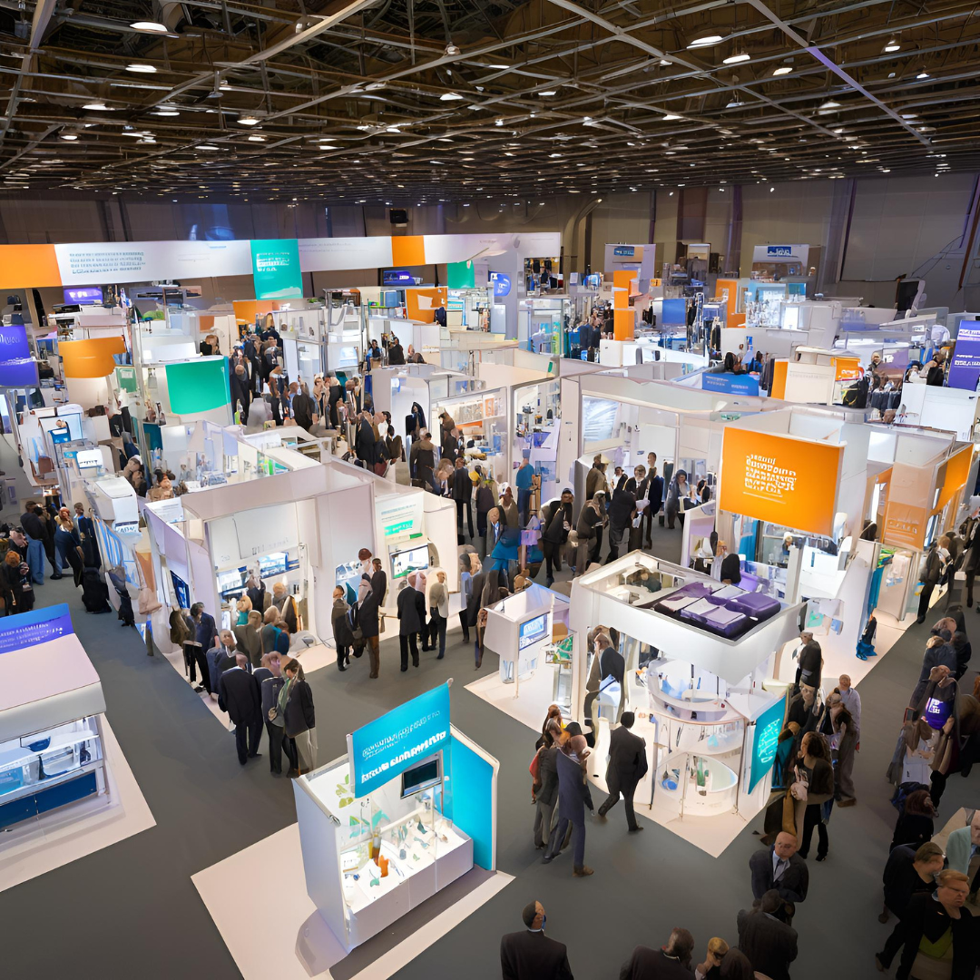Exhibition hall at an international trade show
